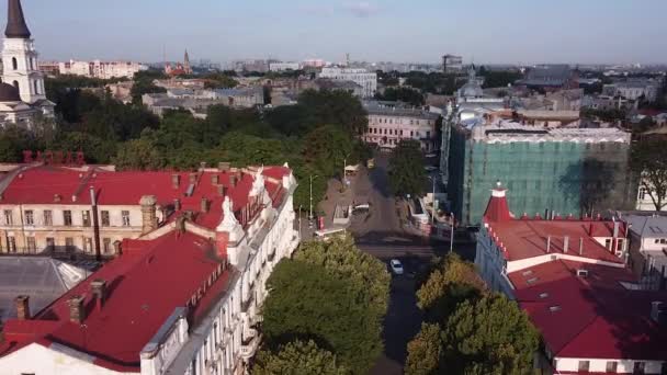 Odessa Ukraina Har Panoramautsikt Fra Basovskaja – stockvideo