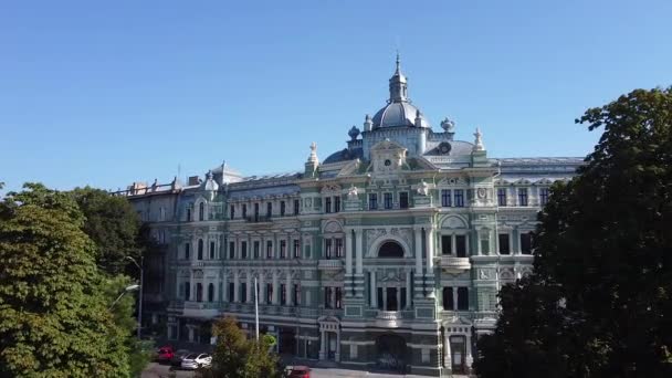 Odessa Ukraine Russov Gebäude Panoramablick — Stockvideo