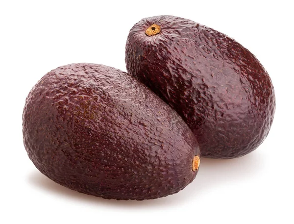 Hass Percorso Avocado Isolato Bianco — Foto Stock