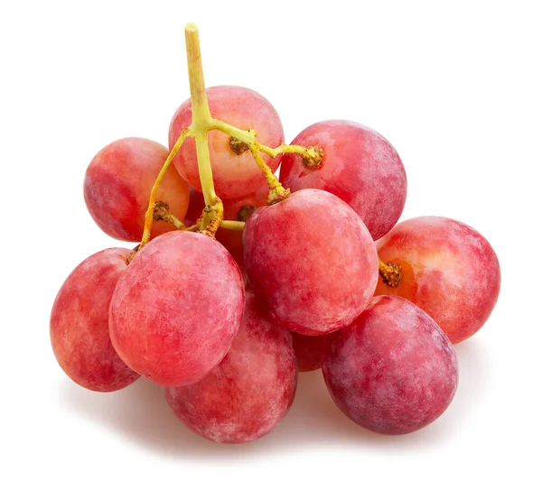 Roze Druiven Pad Geïsoleerd Wit — Stockfoto
