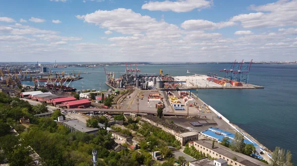 Odessa Ukraine Port Arial View — Fotografia de Stock