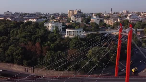 Odessa Ukraine Vorontsov Kolonnade Drohnenpanorama — Stockvideo