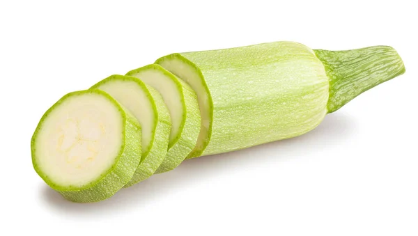 Sliced Marrow Path Isolated White — Stock Photo, Image