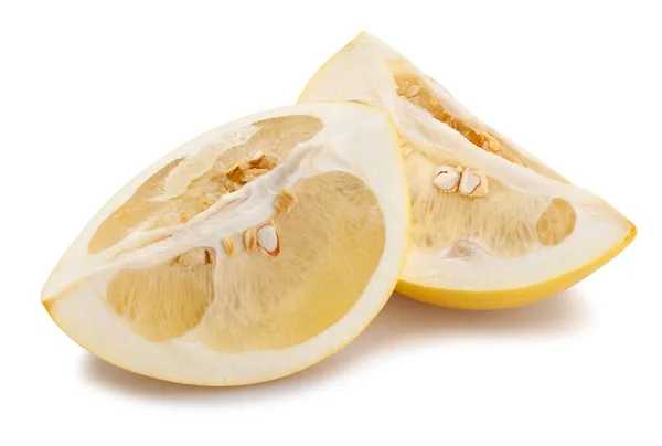 Camino Pomelo Rodajas Aislado Blanco — Foto de Stock