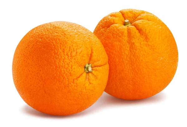 Orangenfruchtpfad Isoliert Auf Weiß — Stockfoto