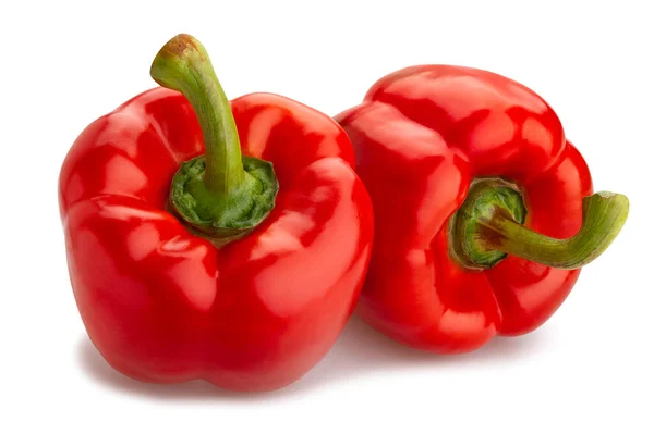 Διαδρομή Bell Pepper Απομονωμένη Λευκό — Φωτογραφία Αρχείου