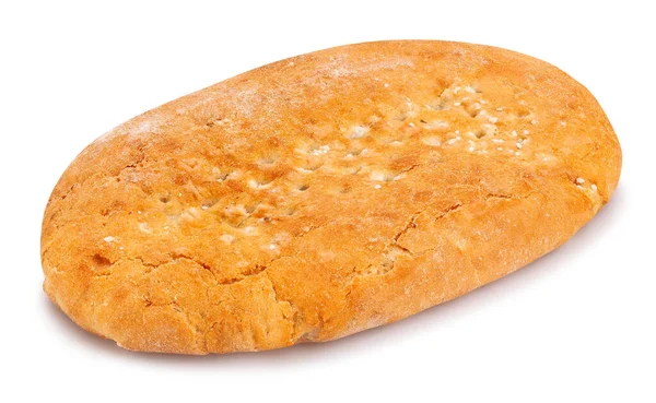 Хлібний Піта Шлях Ізольований Білому — стокове фото