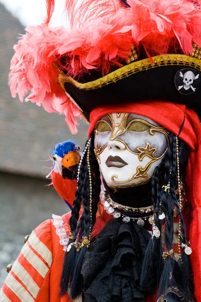 Venedig carnival kostym mask — Stockfoto