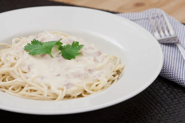 Espaguetis carbonara — Foto de Stock