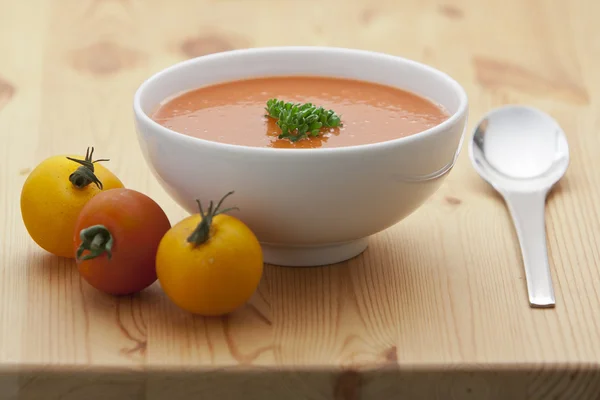 Γκαζπάτσο ντοματόσουπα — Φωτογραφία Αρχείου