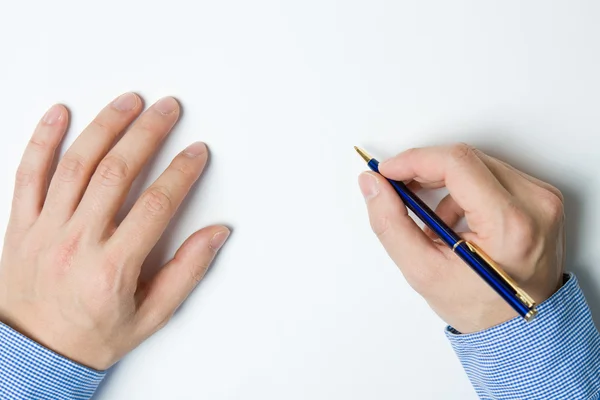 Person writing on paper — Stock Photo, Image