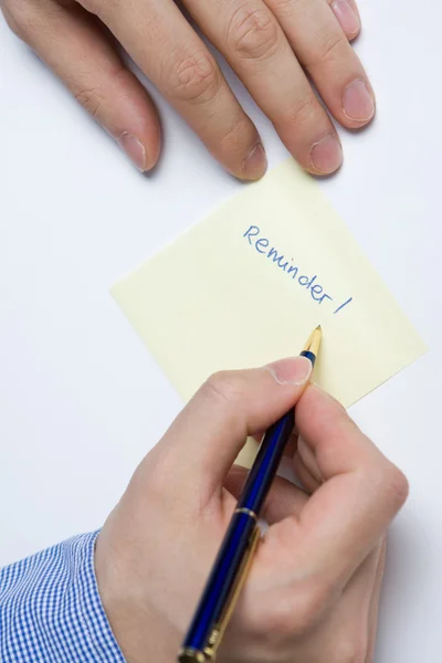 Person writing on paper — Stock Photo, Image