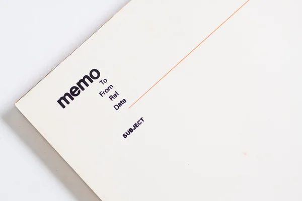 Blank memo pad notebook — Stock Photo, Image
