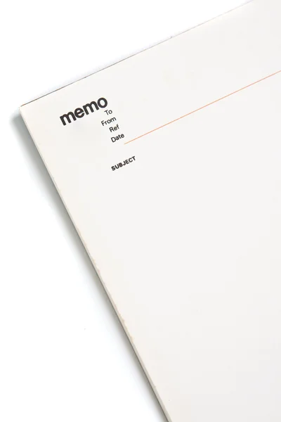 Blank memo pad notebook to insert text, copy space — Stock Photo, Image