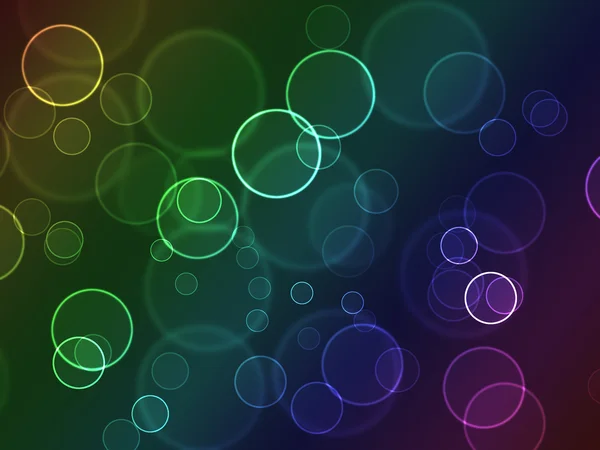 Bright colorful bokeh abstract circles — Stock Photo, Image