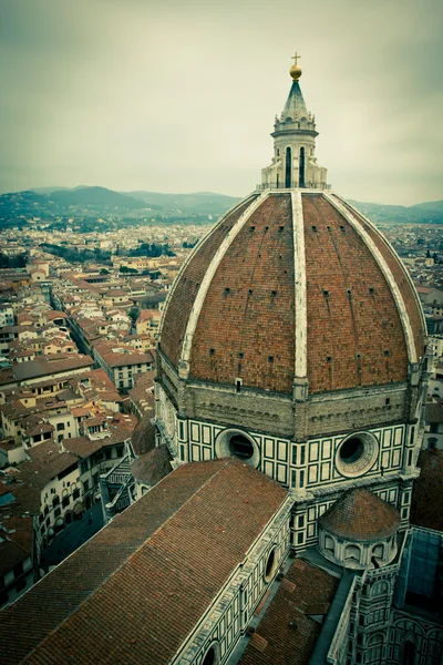 Top view of Duomo cathedral in Florence, Italy Royalty Free Stock Photos