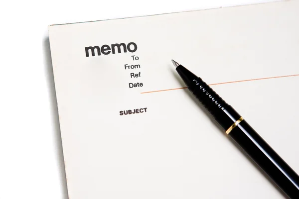 Blank memo pad notebook to insert text, copy space — Stock Photo, Image