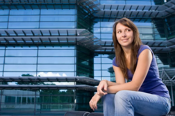 Attractive young teenage girl — Stock Photo, Image