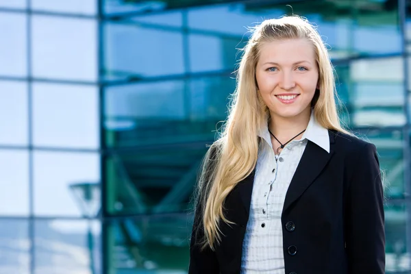 Blonde business woman — Stock Photo, Image