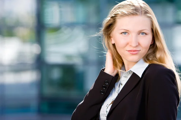 Blonde business woman — Stock Photo, Image