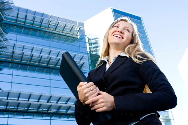 Blonde business woman — Stock Photo, Image