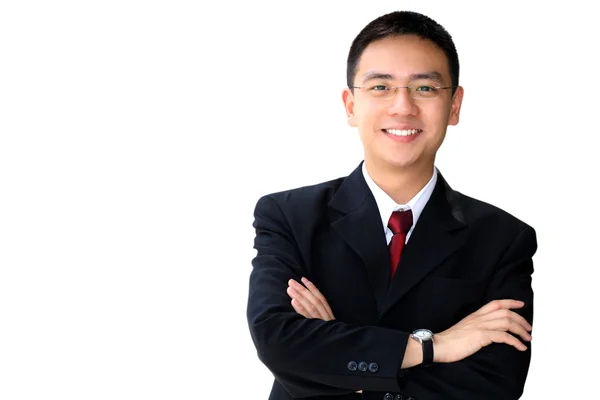 Bom olhar asiático homem de negócios — Fotografia de Stock