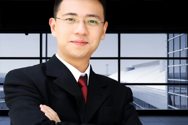 Азиатский бизнесмен Стоковое Фото