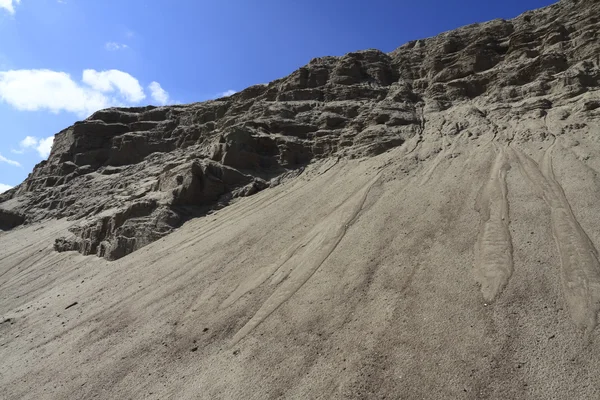 Wide angle view to the sand hills. — Stock Photo, Image