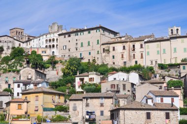 narni panoramik manzaralı. Umbria. İtalya.
