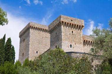 Albornoz Kalesi. Narni. Umbria. İtalya.
