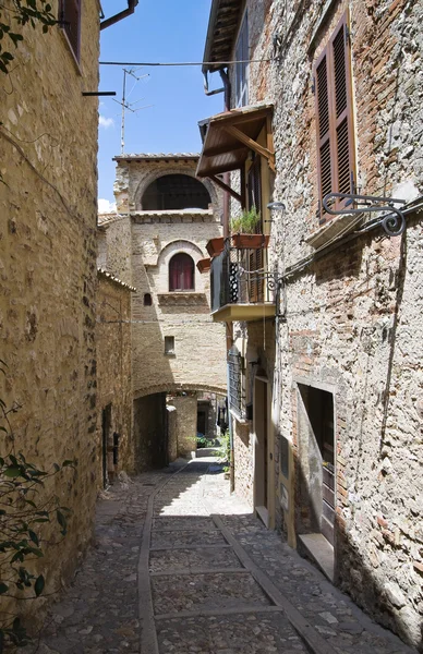 Steegje. Narni. Umbrië. Italië. — Stockfoto