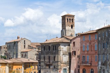 narni panoramik manzaralı. Umbria. İtalya.