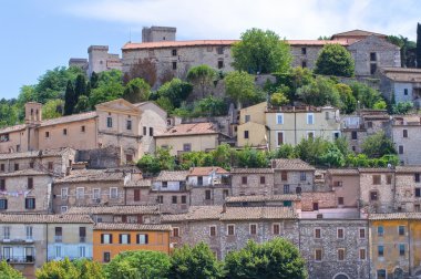 narni panoramik manzaralı. Umbria. İtalya.