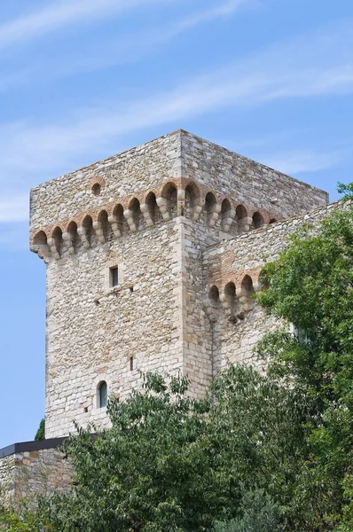 Albornoz pevnosti. Narni. Umbrie. Itálie. — Stock fotografie