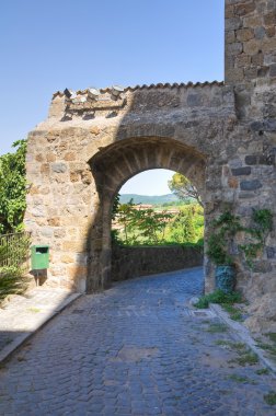 bolsena görünümü. Lazio. İtalya.