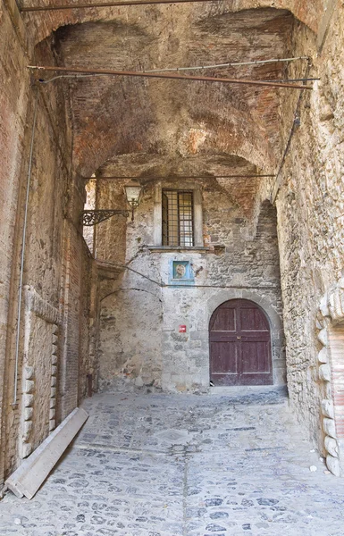 Gasse. Bolsena. Latium. Italien. — Stockfoto