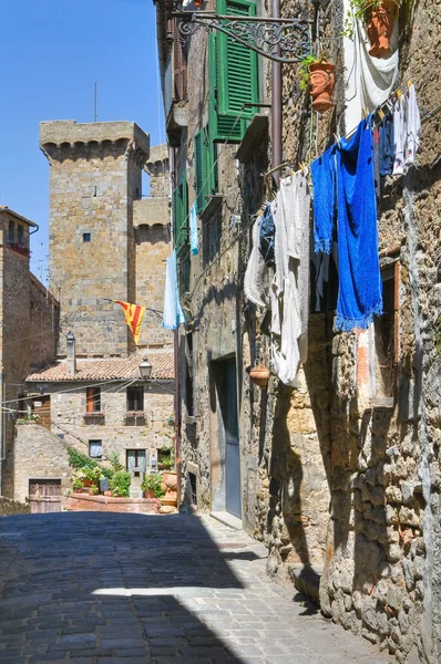 골목입니다. 볼 세 나입니다. 라 지 오입니다. 이탈리아. — 스톡 사진