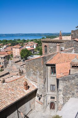 bolsena panoramik manzaralı. Lazio. İtalya.