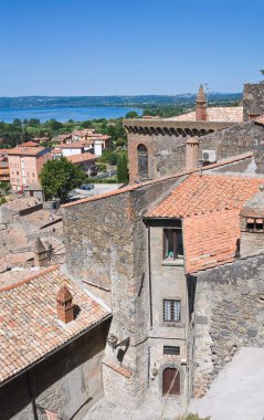 bolsena panoramik manzaralı. Lazio. İtalya.