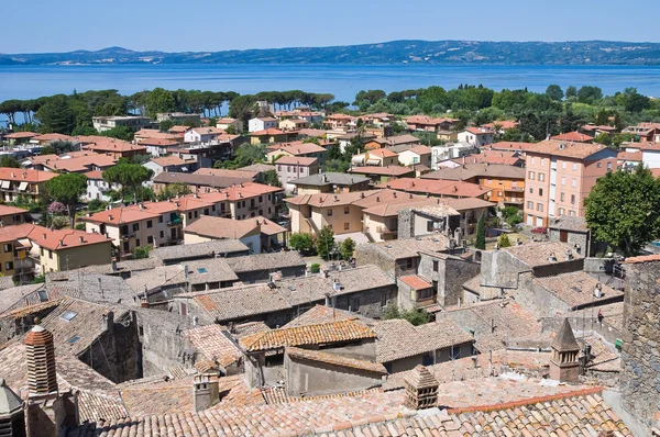bolsena panoramik manzaralı. Lazio. İtalya.
