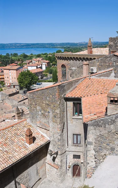 bolsena panoramik manzaralı. Lazio. İtalya.