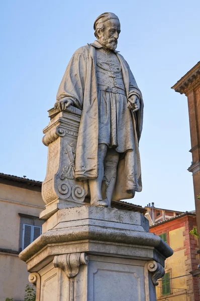 Girolamo fabrizi heykeli. acquapendente. Lazio. İtalya. — Stok fotoğraf