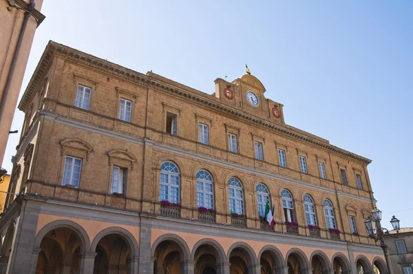 Palacio comunal. Acquapendente. Lazio. Italia . — Foto de Stock