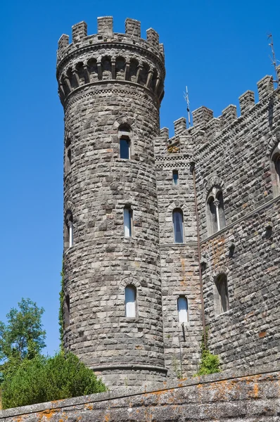 Zamek torre alfina. Lazio. Włochy. — Zdjęcie stockowe