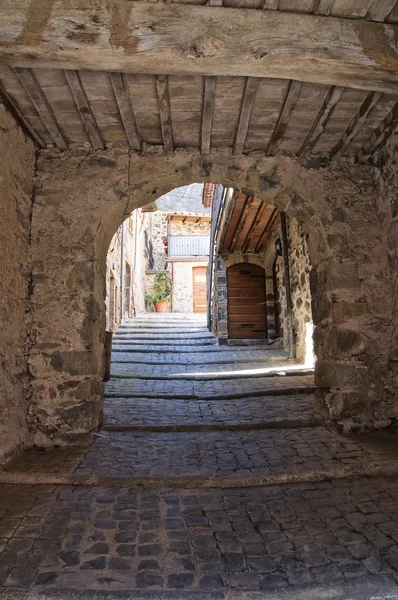 Gasse. torre alfina. Latium. Italien. — Stockfoto