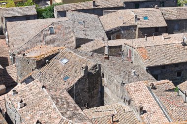 bolsena panoramik manzaralı. Lazio. İtalya.