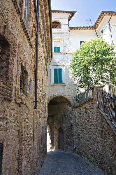 Callejuela. San Géminis. Umbría. Italia . —  Fotos de Stock