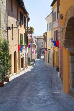 Alleyway. Amelia. Umbria. Italy. clipart