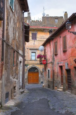 alleyway. Nepi. Lazio. İtalya.