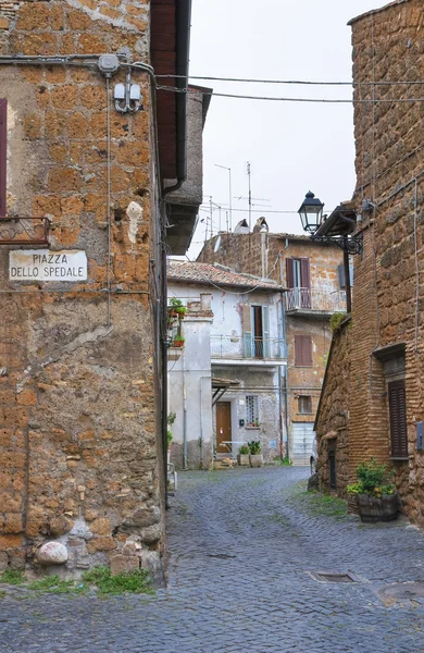 Gränd. Nepi. Lazio. Italien. — Stockfoto